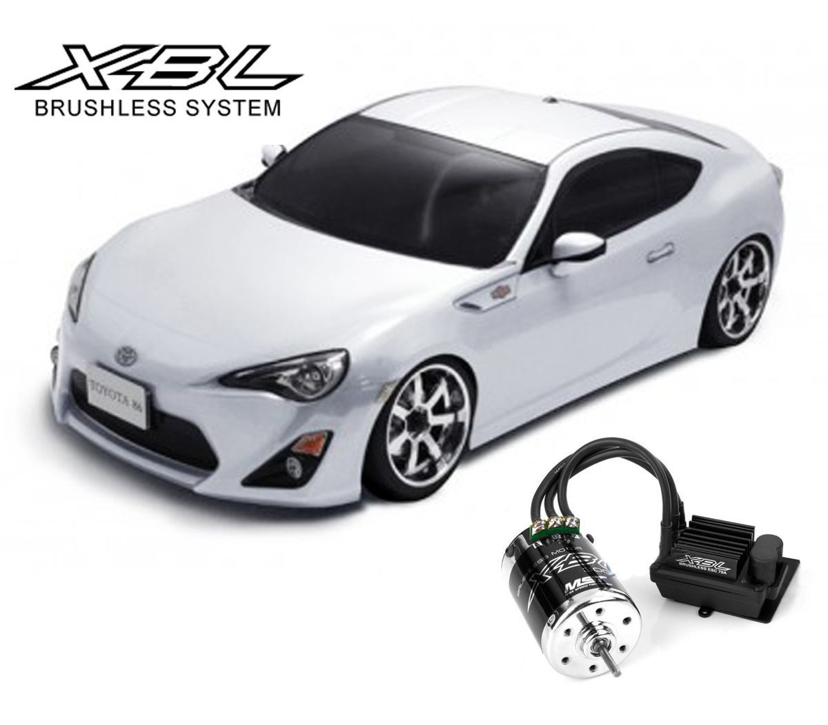 MS-01D 1/10 Scale 4WD RTR Electric Drift Car 2.4G brushless TOYOTA FT-86  white купить радиоуправляемую модель в Москве